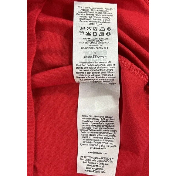 JACK & JONES Mens XL Core Colorblock T-Shirt Top Grey Red Large Logo UK Size NWT - Picture 11 of 11